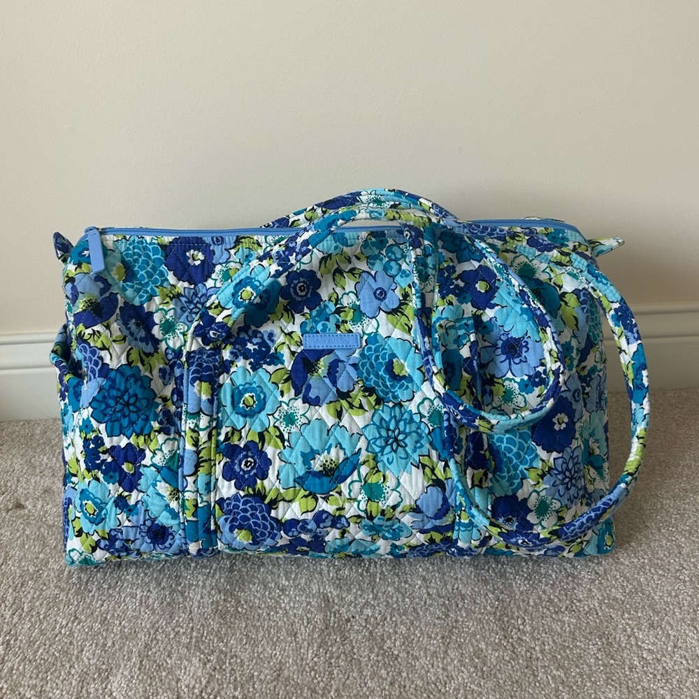 Vera Bradley Blueberry Blooms Duffel Bag